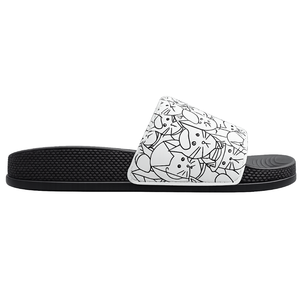 ELOS Doodle Black Women's Comfort Slides