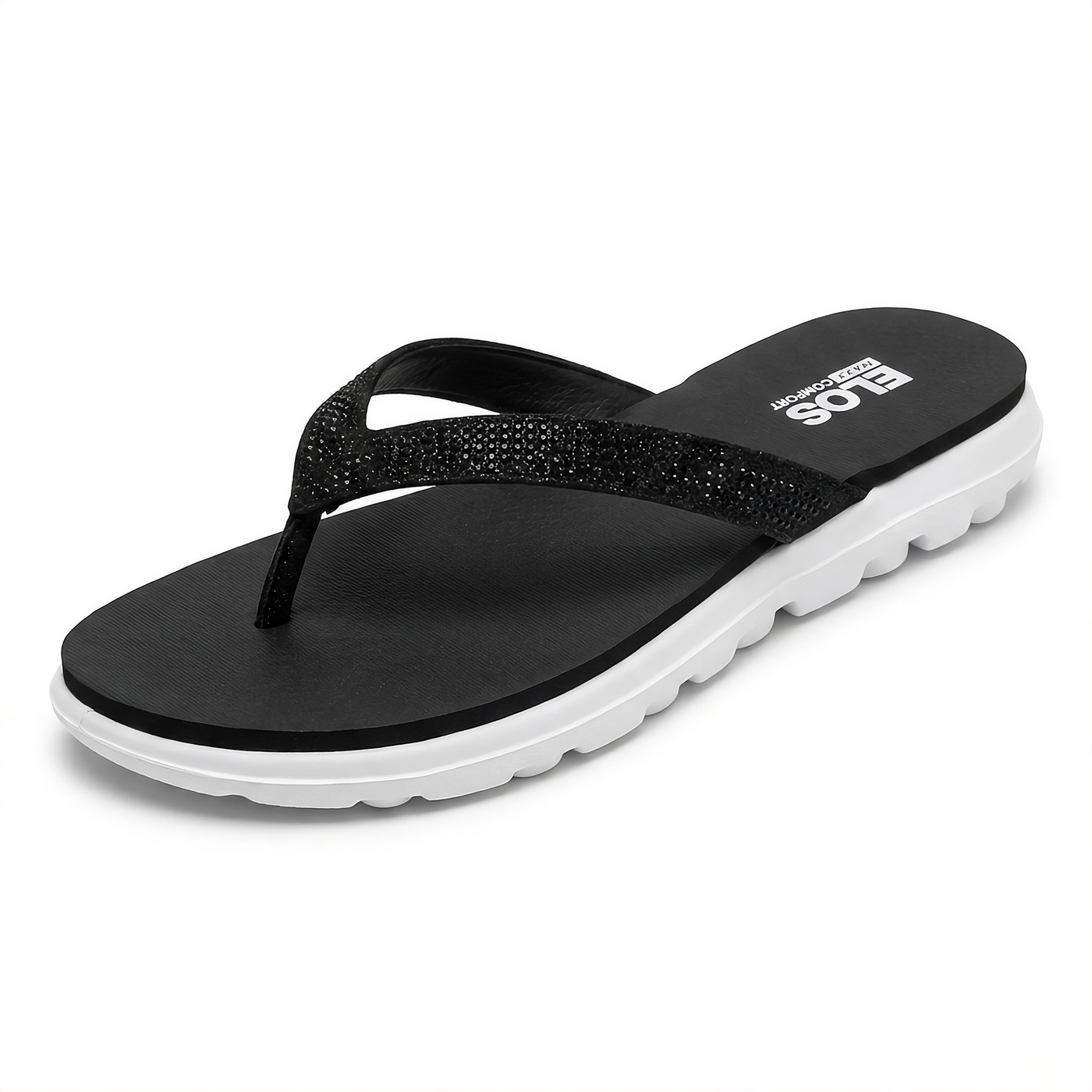 ELOS Luma Black Women's Comfort Flip Flops
