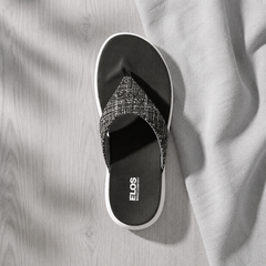 ELOS Jute Black Women's Comfort Flip Flops