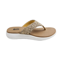 ELOS Jute Beige Women's Comfort Flip Flops