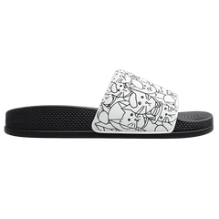 ELOS Doodle Black Women's Comfort Slides