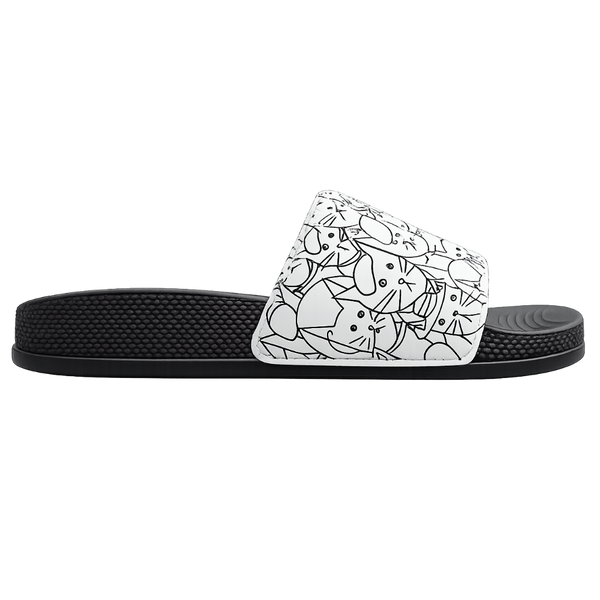 ELOS Doodle Black Women's Comfort Slides