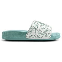 ELOS Doodle Sage Green Women's Comfort Slides