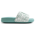 ELOS Doodle Sage Green Women's Comfort Slides