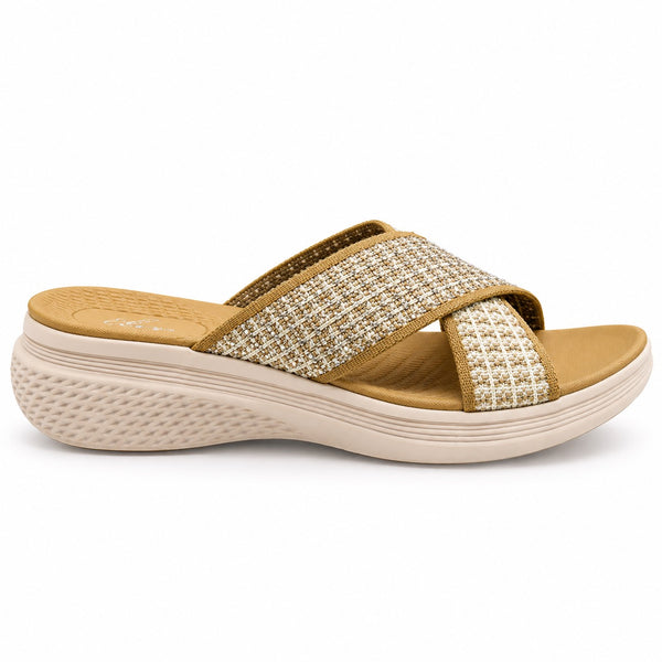 ELOS Bliss Beige Women's Comfort Sandals