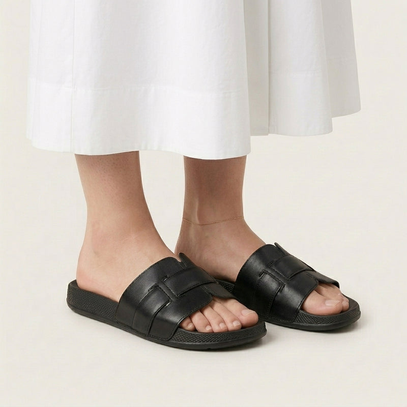 ELOS Aura Black Women's Comfort Slides
