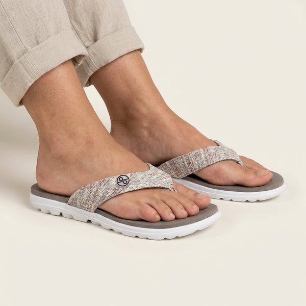 ELOS Knit Grey Women's Comfort Flip Flops