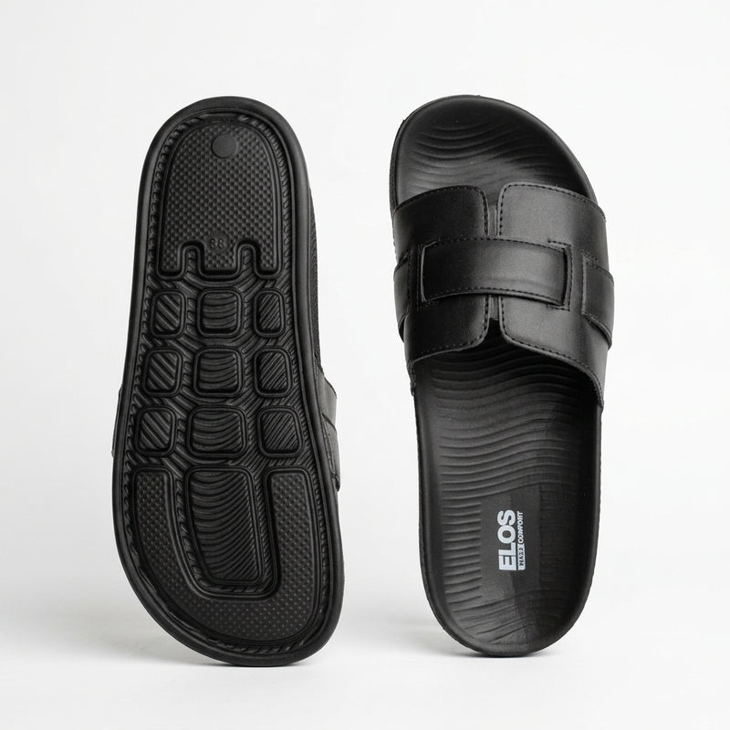 ELOS Aura Black Women's Comfort Slides