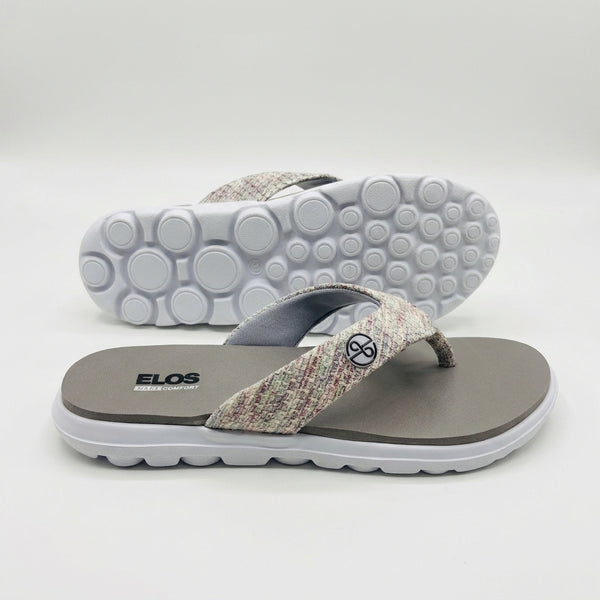 ELOS Knit Grey Women's Comfort Flip Flops