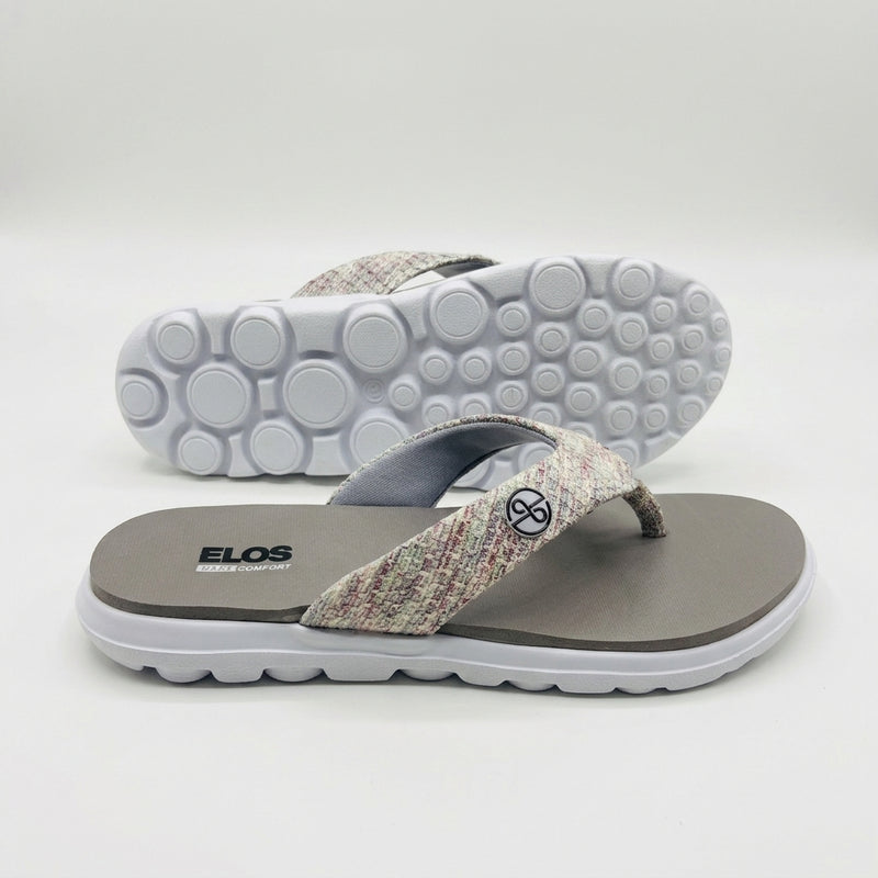 ELOS Knit Grey Women's Comfort Flip Flops