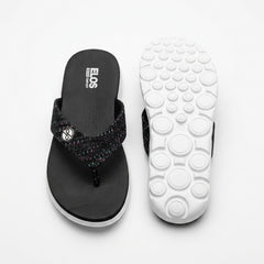 ELOS Knit Black Women's Comfort Flip Flops