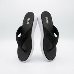 ELOS Stardust Black Women's Comfort Flip Flops