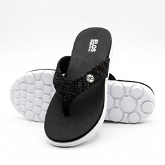 ELOS Knit Black Women's Comfort Flip Flops