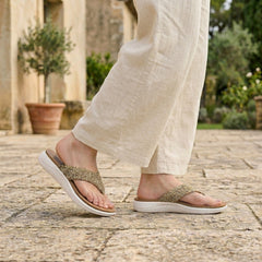 ELOS Jute Beige Women's Comfort Flip Flops