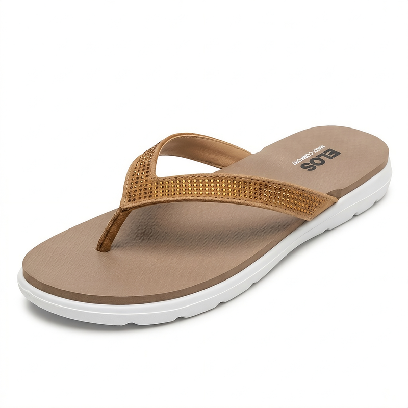 ELOS Luma Tan Women's Comfort Flip Flops